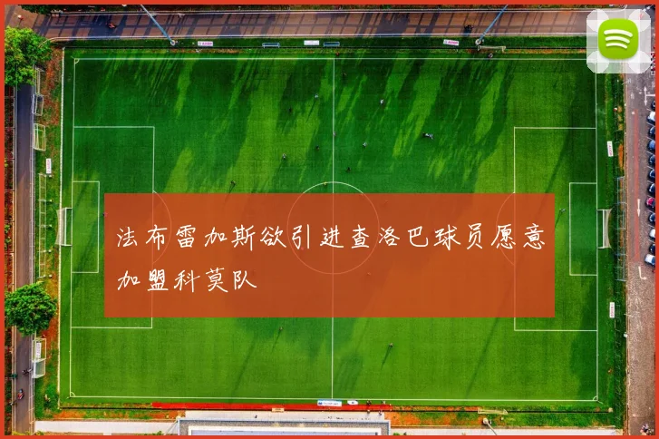 法布雷加斯欲引进查洛巴球员愿意加盟科莫队